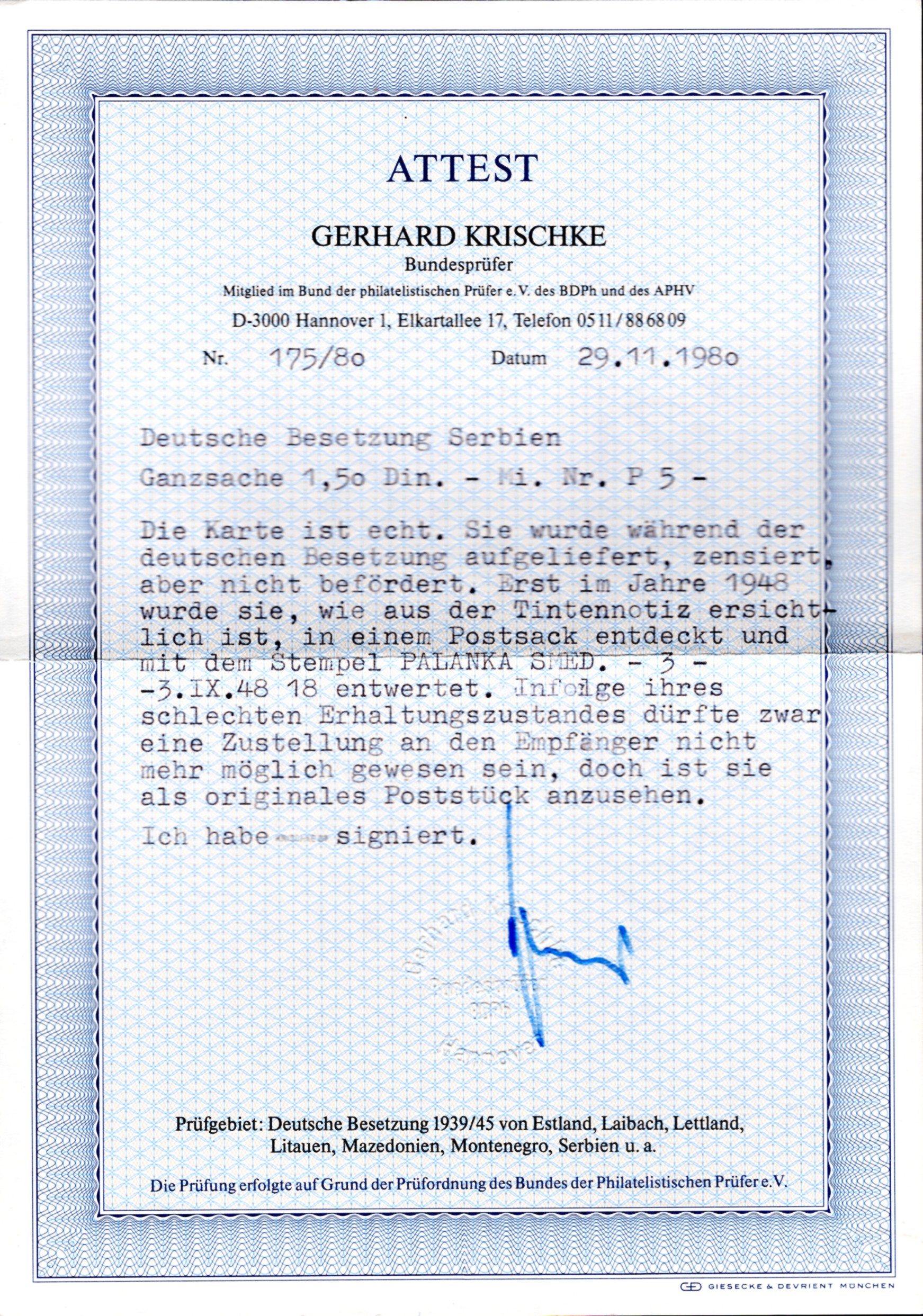 Postal Stationery from the German Occupation of Serbia